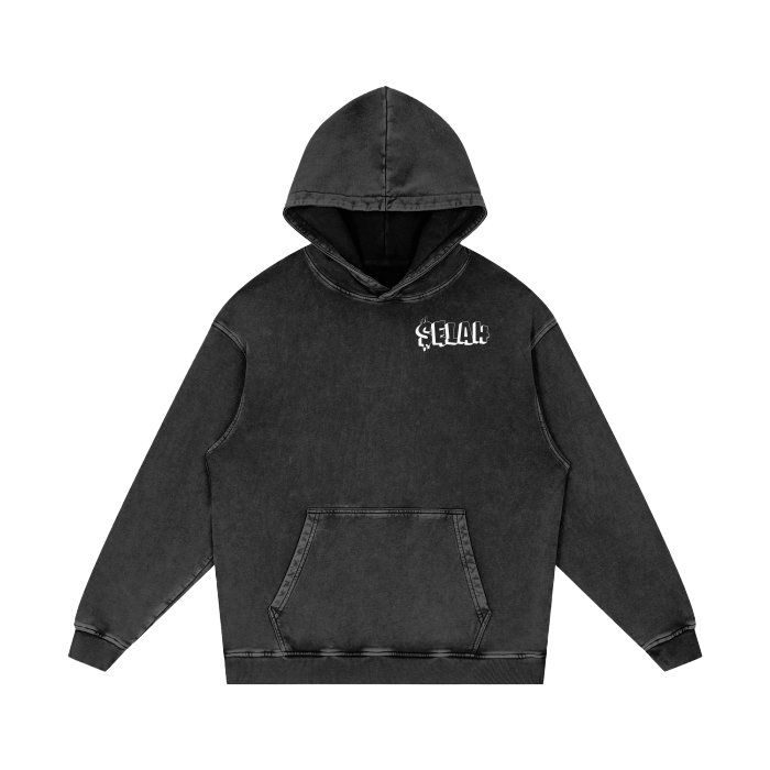 SelahGT Acid Wash Oversize Hoodie
